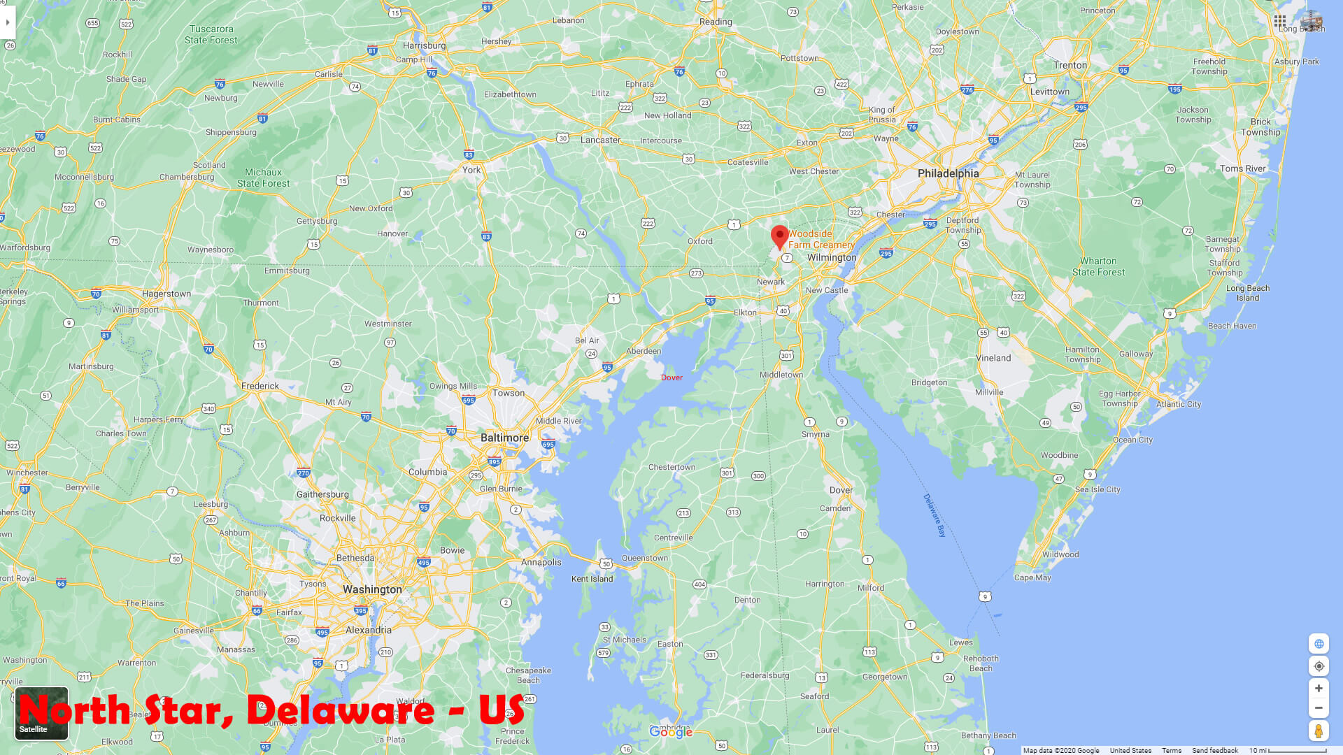 North Star Neighbourhood Map Delaware US